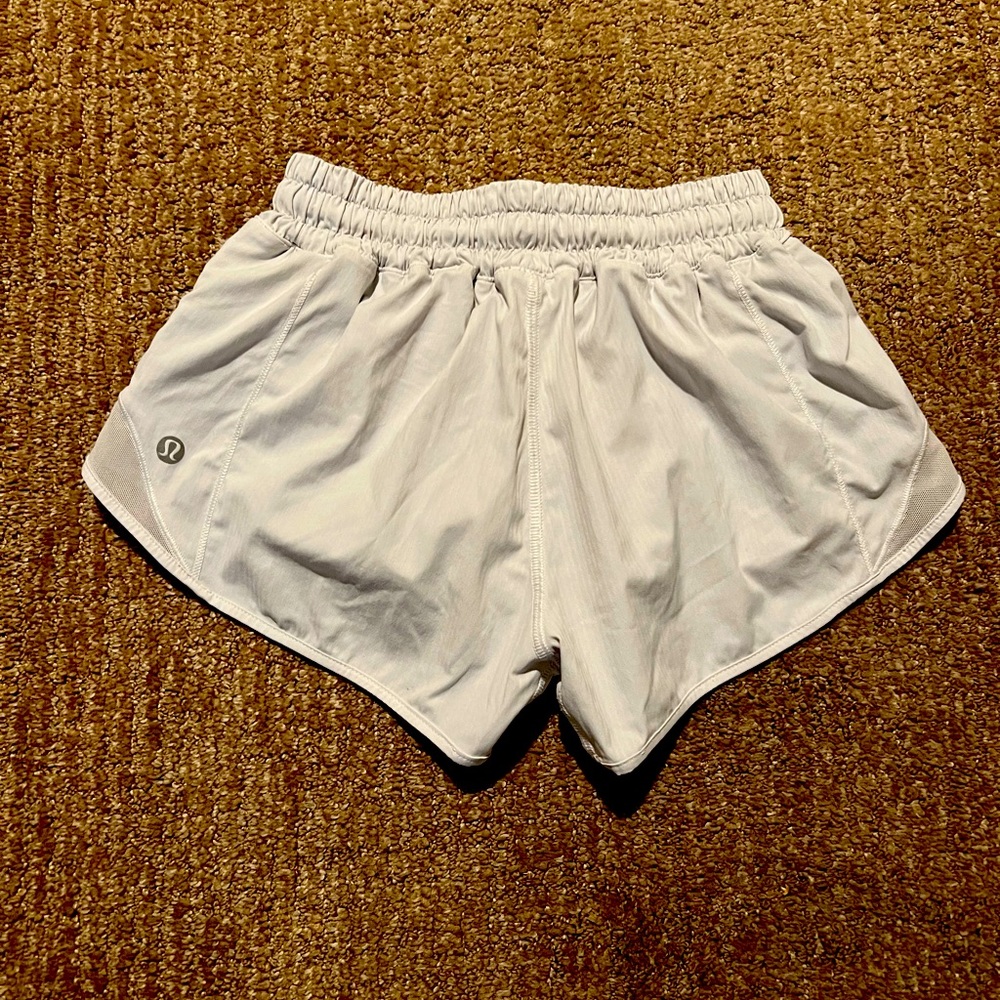COPY - Lululemon White Hotty Hot Shorts